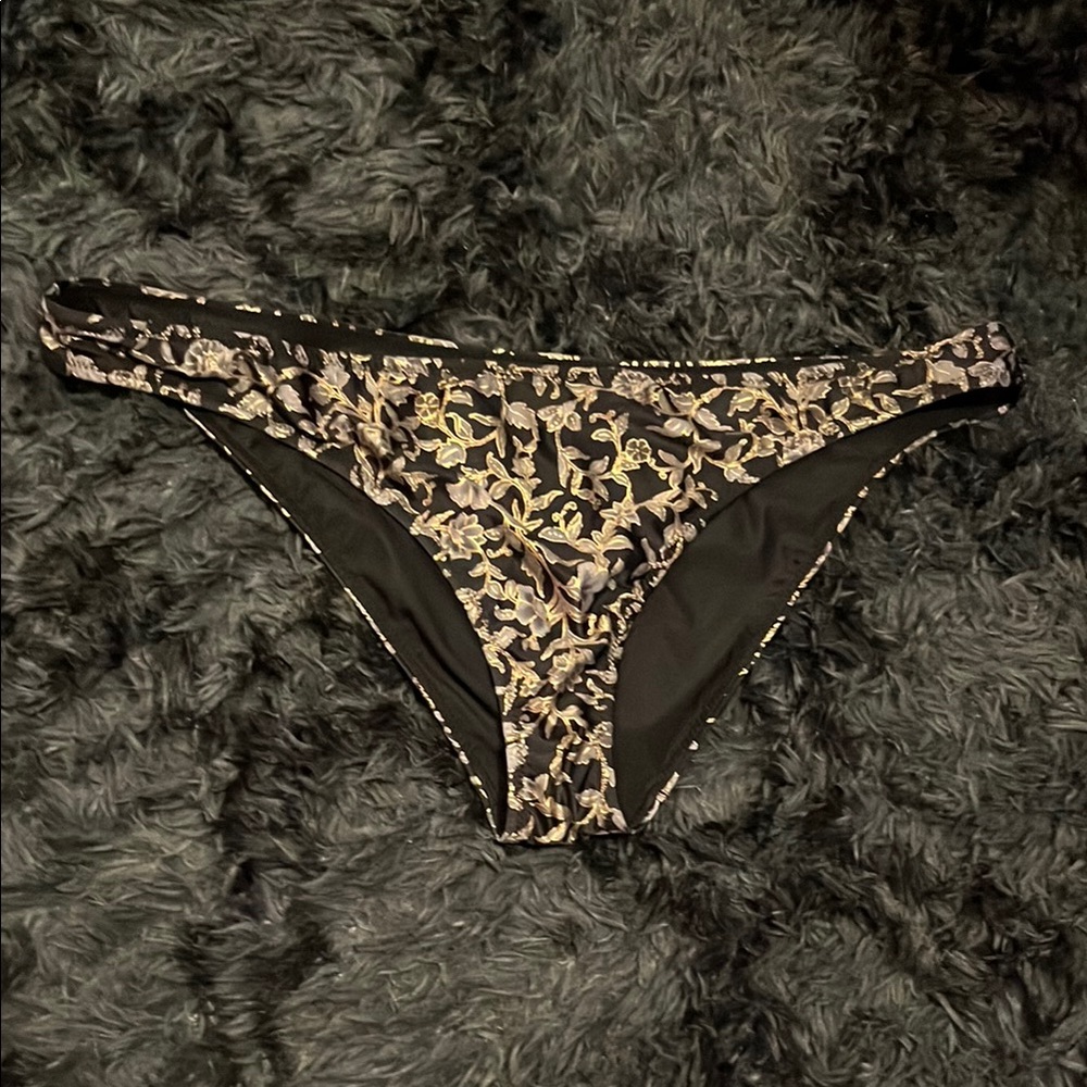 Tigerlily Black and Gold Bikini Bottoms